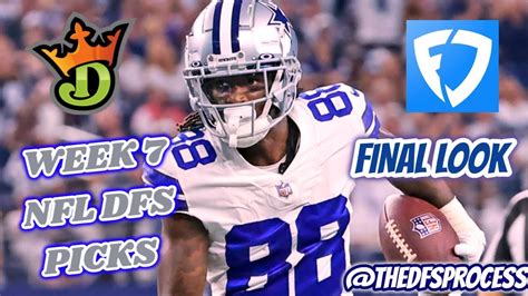 fanduel week 7 picks.